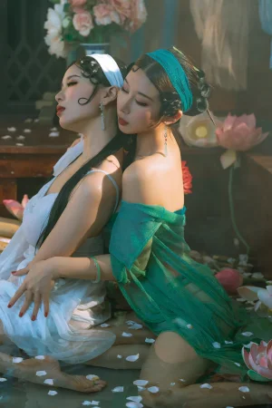 轩萧学姐《NO.50 – 白娘子&青蛇（&奶桃桃）》写真图集 26P+1V｜在线预览与图包下载