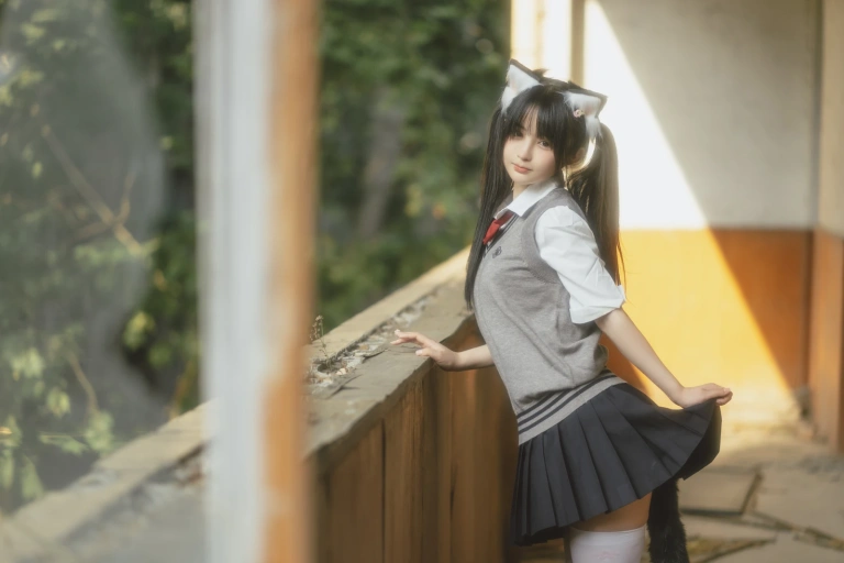 桜井宁宁《废墟jk》写真图集 74P｜在线预览与图包下载