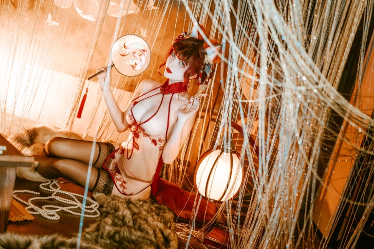 雯仔不讲道理《王者荣耀 妲己》写真图集 12P｜在线预览与图包下载