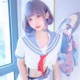 神楽坂真冬《第四季 序号4：《灰丝吊带JK》》写真图集 75P｜在线预览与图包下载