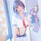 神楽坂真冬《第四季 序号4：《灰丝吊带JK》》写真图集 75P｜在线预览与图包下载