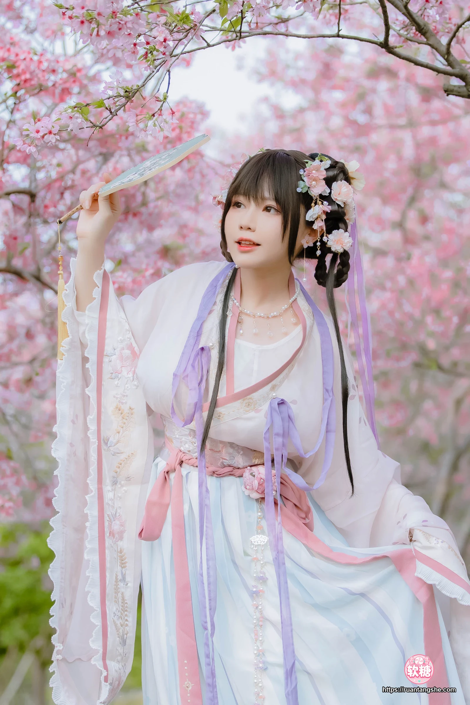 Nyako喵子 Nyako喵子 NO.035 - 樱花汉服 花神祈愿