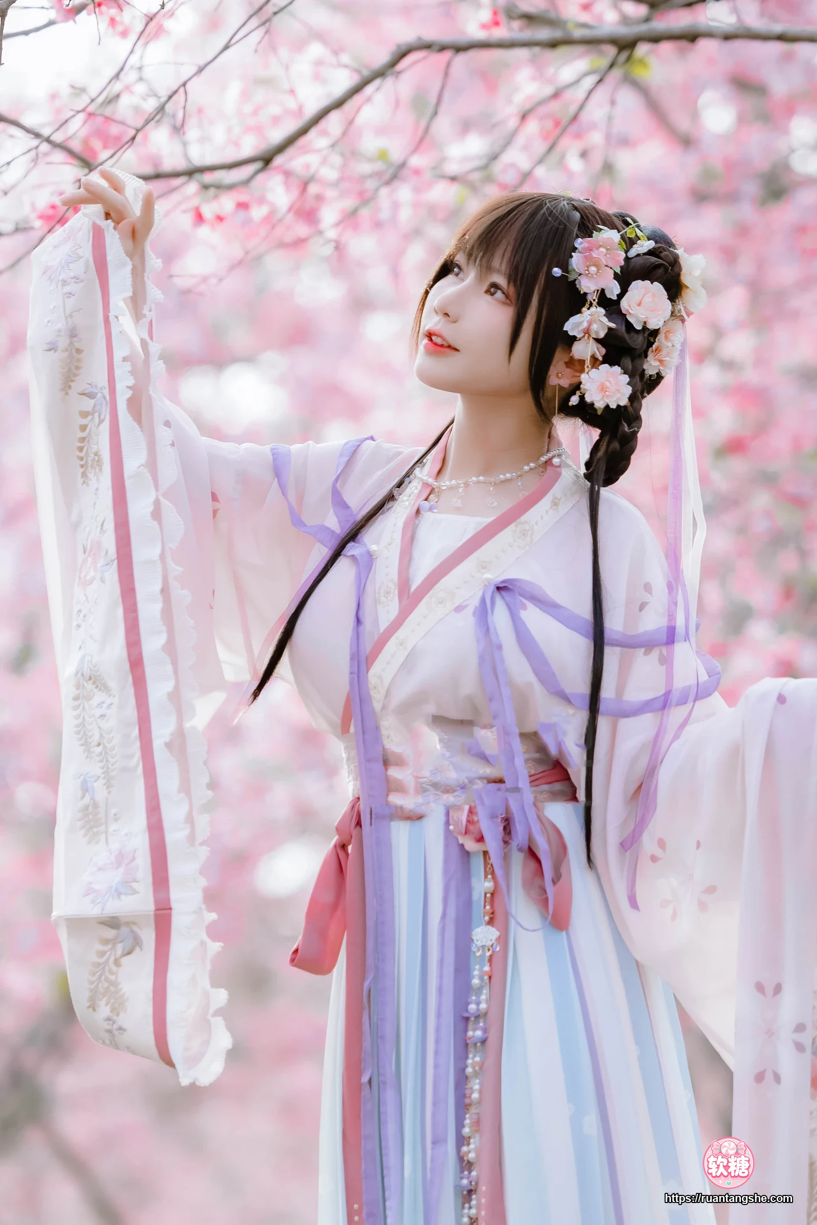 Nyako喵子 Nyako喵子 NO.035 - 樱花汉服 花神祈愿