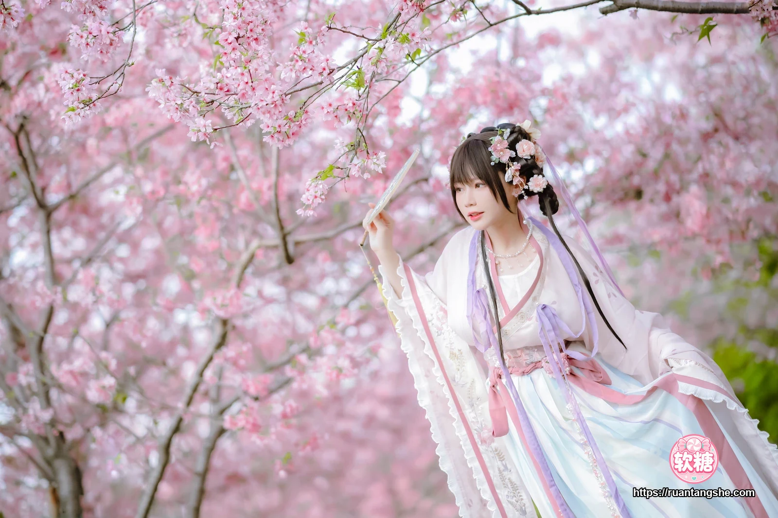 Nyako喵子 Nyako喵子 NO.035 - 樱花汉服 花神祈愿