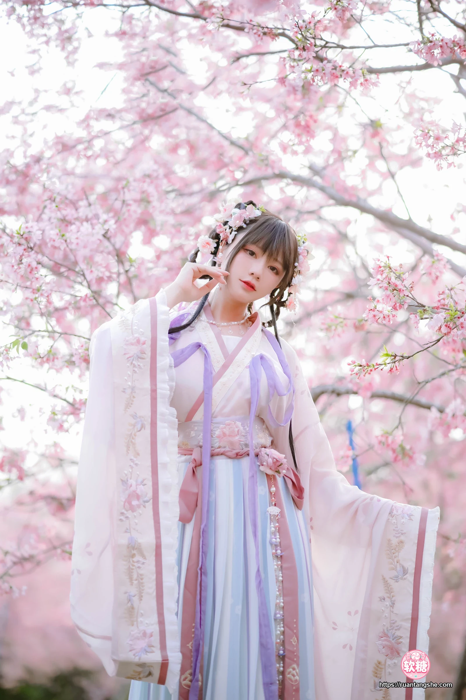 Nyako喵子 Nyako喵子 NO.035 - 樱花汉服 花神祈愿