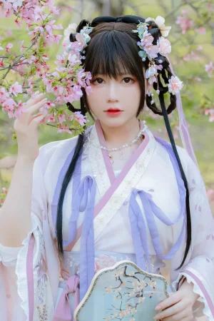 Nyako喵子《樱花汉服 花神祈愿》写真图集 52P｜在线预览与图包下载
