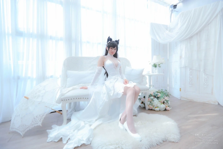 Nyako喵子《爱宕婚纱》写真图集 62P｜在线预览与图包下载