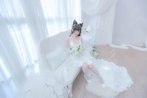 Nyako喵子《爱宕婚纱》写真图集 62P｜在线预览与图包下载