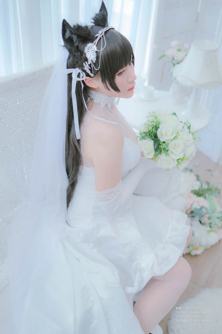 Nyako喵子《爱宕婚纱》写真图集 62P｜在线预览与图包下载
