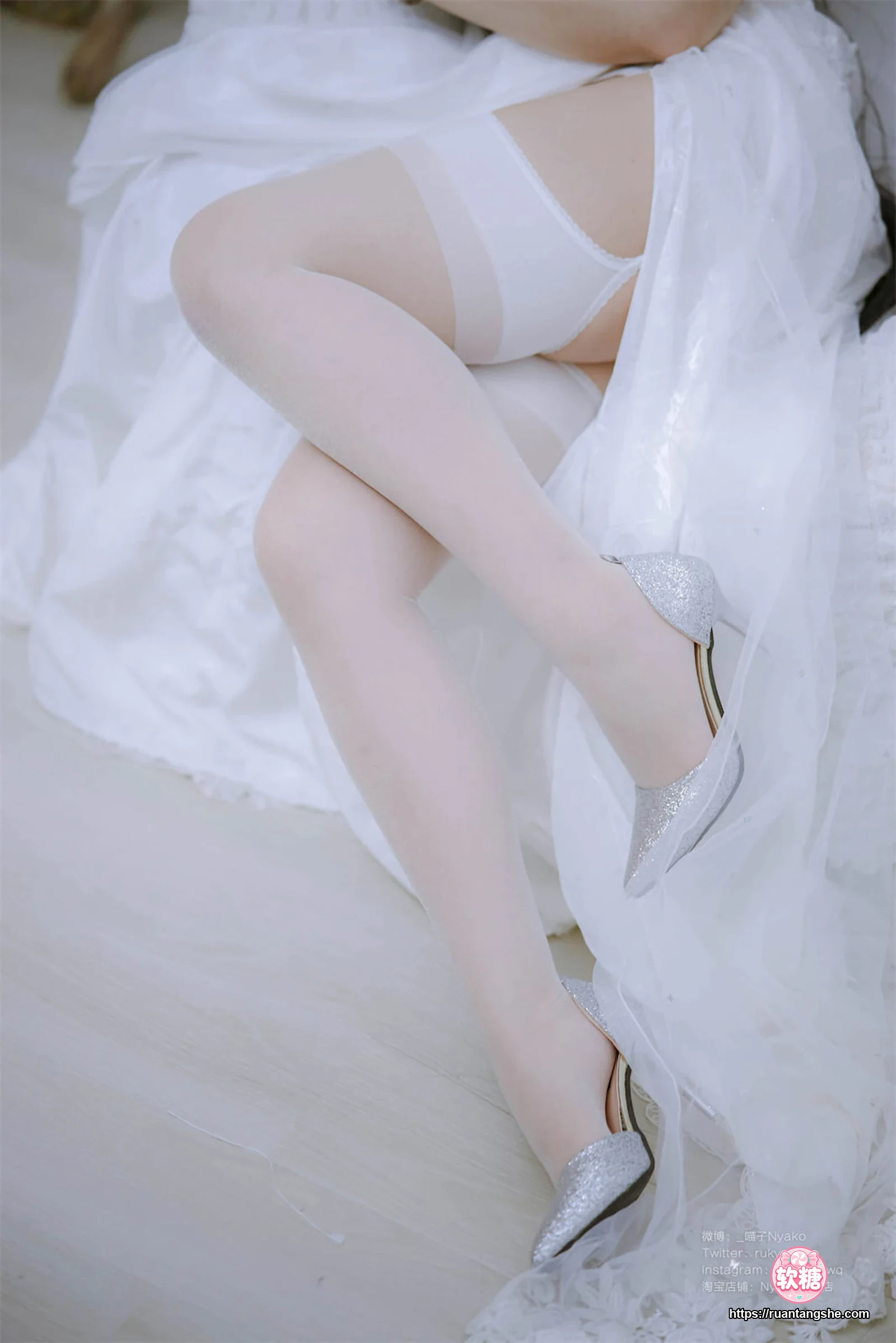 Nyako喵子 Nyako喵子 NO.042 - 大凤纯白婚纱