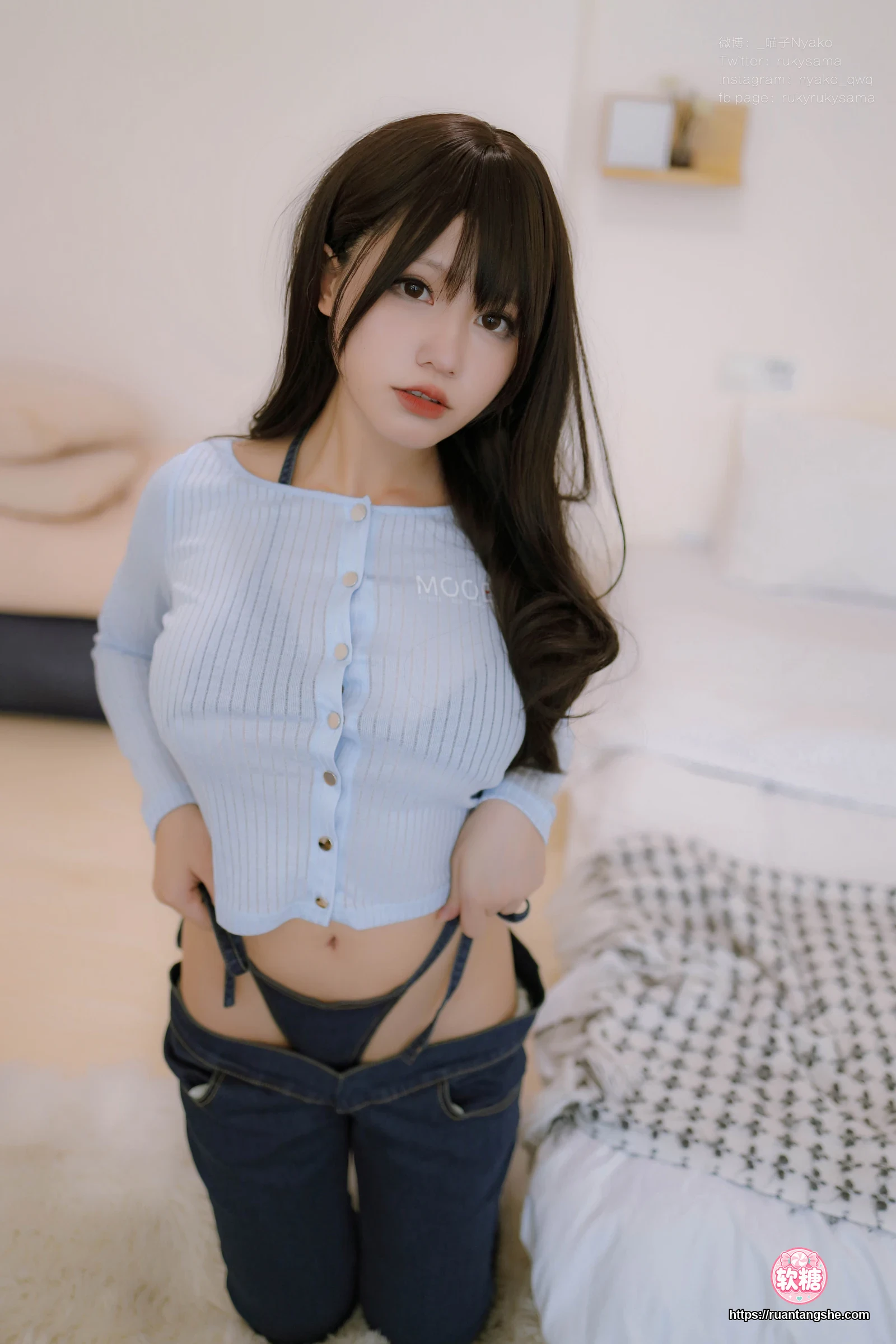 Nyako喵子 Nyako喵子 NO.069 - 吉他妹妹牛仔裤