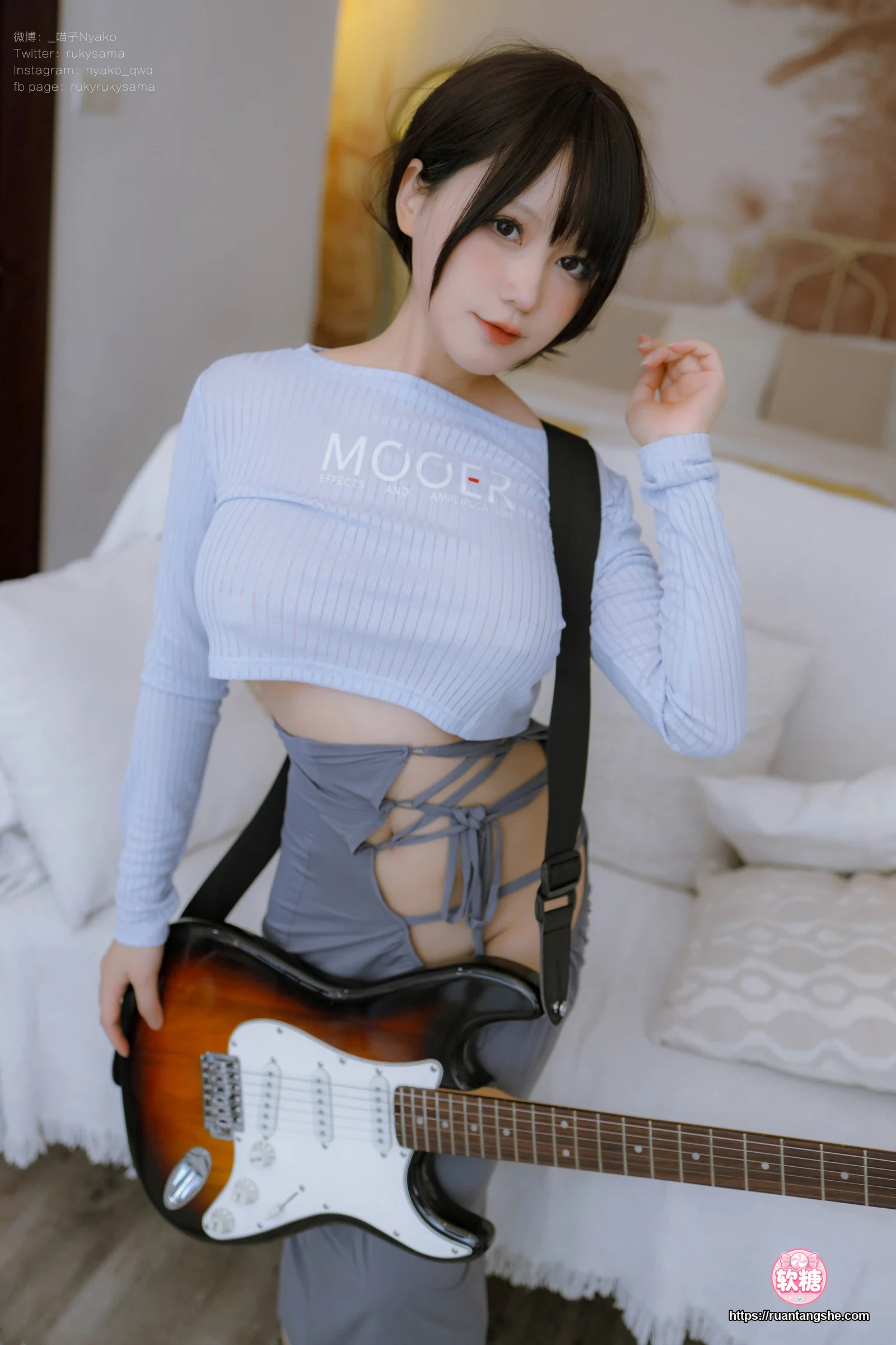 Nyako喵子 Nyako喵子 NO.072 - 吉他妹妹连衣裙
