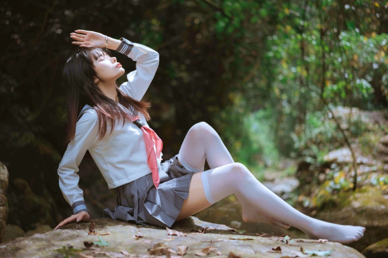 萌芽儿o0《小溪JK百合（&请叫我若生）》写真图集 93P｜在线预览与图包下载