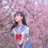 萌芽儿o0《樱花jk》写真图集 30P｜在线预览与图包下载