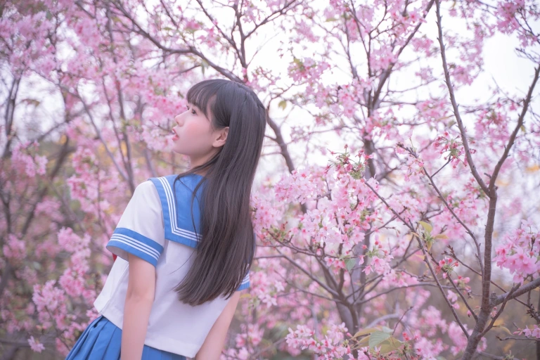 萌芽儿o0《樱花jk》写真图集 30P｜在线预览与图包下载
