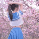 萌芽儿o0《樱花jk》写真图集 30P｜在线预览与图包下载