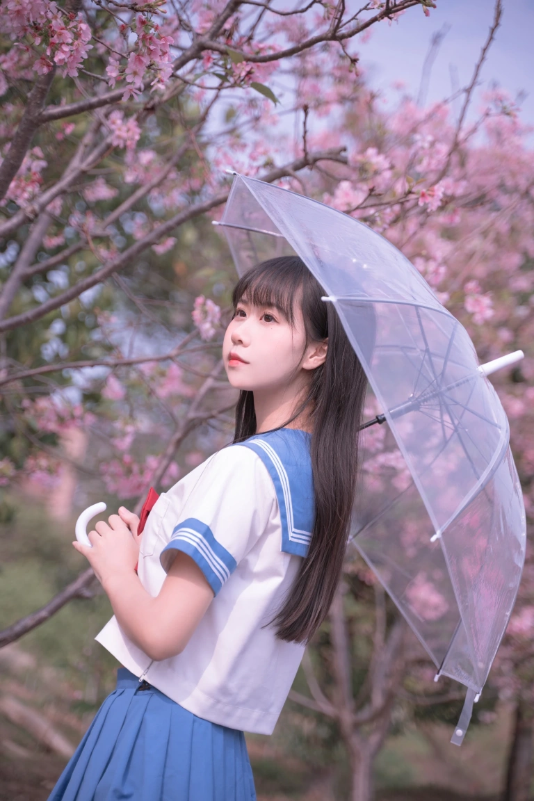 萌芽儿o0《樱花jk》写真图集 30P｜在线预览与图包下载