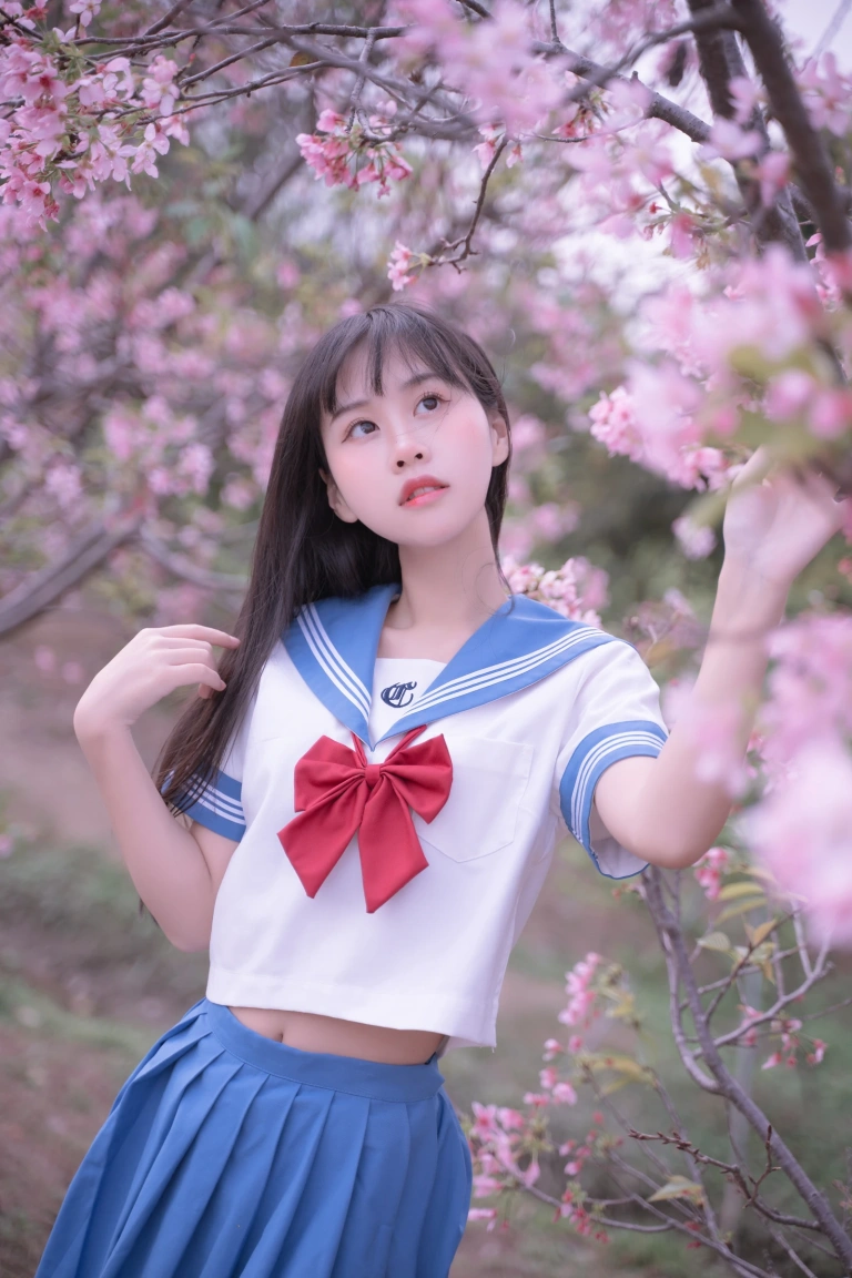 萌芽儿o0《樱花jk》写真图集 30P｜在线预览与图包下载