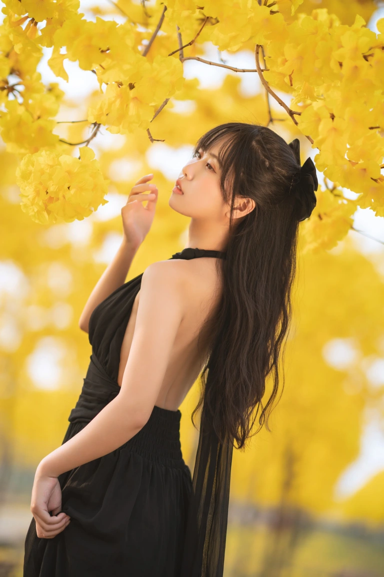 萌芽儿o0《秋有银杏 春有黄风铃》写真图集 23P｜在线预览与图包下载