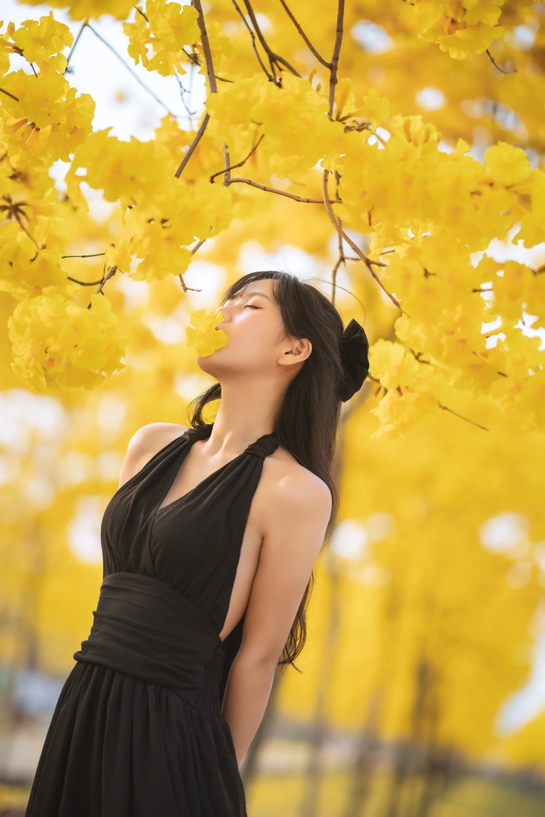萌芽儿o0《秋有银杏 春有黄风铃》写真图集 23P｜在线预览与图包下载