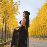 萌芽儿o0《秋有银杏 春有黄风铃》写真图集 23P｜在线预览与图包下载