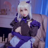 rioko凉凉子《黑枪呆女仆》写真图集 26P+1V｜在线预览与图包下载