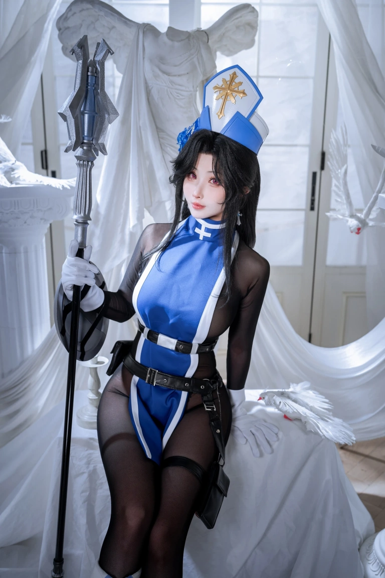 rioko凉凉子《Nikke胜利女神 梅登冰玫瑰》写真图集 45P｜在线预览与图包下载