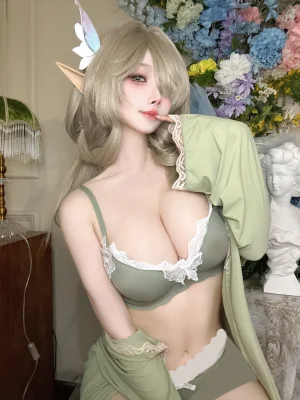 rioko凉凉子《碧蓝航线 七省·华歌尔限定色内衣》写真图集 30P+9V｜在线预览与图包下载