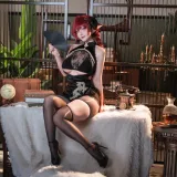 rioko凉凉子《碧蓝航线 兴登堡旗袍·深阁舞戏》写真图集 25P｜在线预览与图包下载