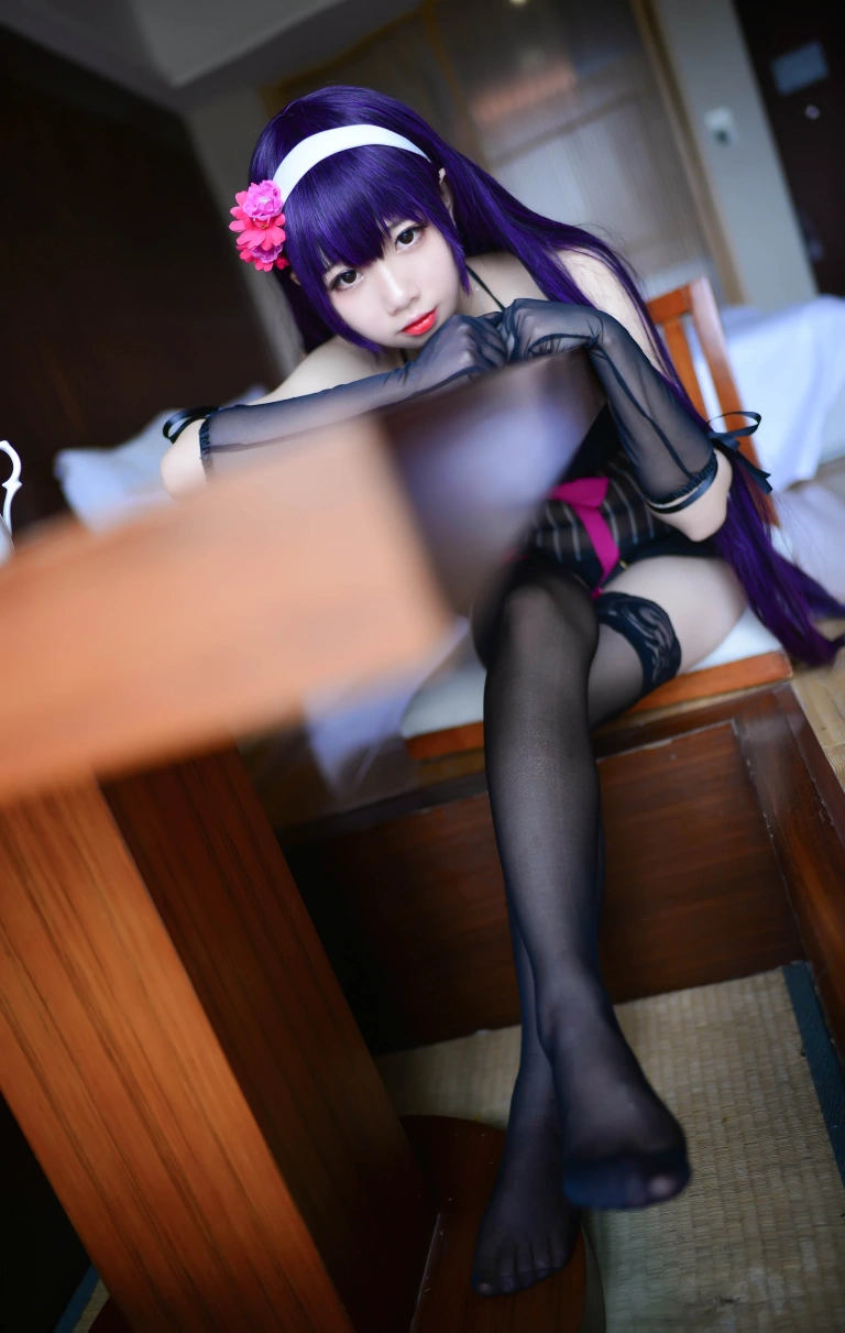 雪琪SAMA《霞之丘诗羽内衣》写真图集 17P｜在线预览与图包下载