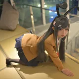 雪琪SAMA《麻衣制服兔女郎》写真图集 58P｜在线预览与图包下载