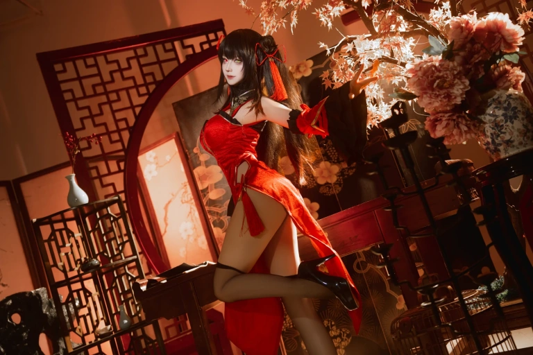 Seya-狮砸《2025年01月限定 狂三旗袍》写真图集 12P｜在线预览与图包下载