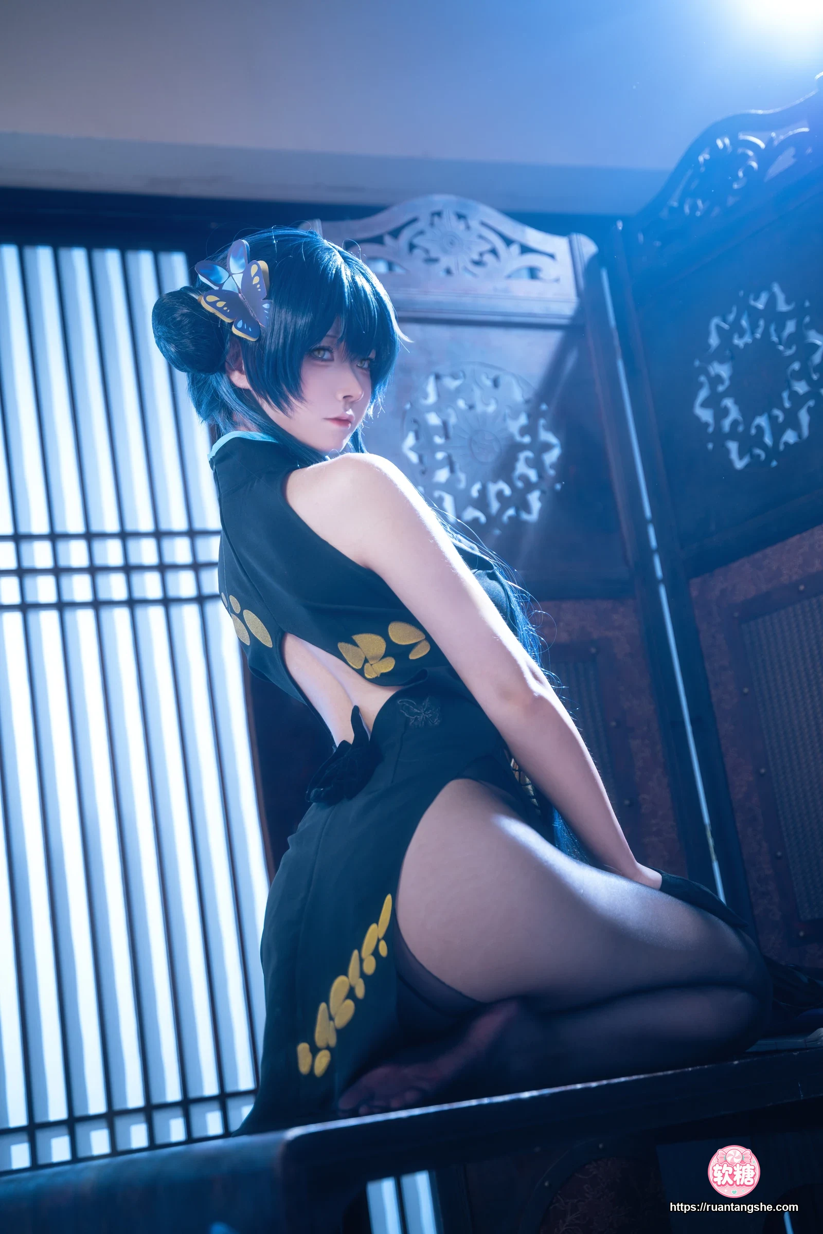 Seya-狮砸 Seya-狮砸 NO.047 - 蔚蓝档案 妃咲旗袍