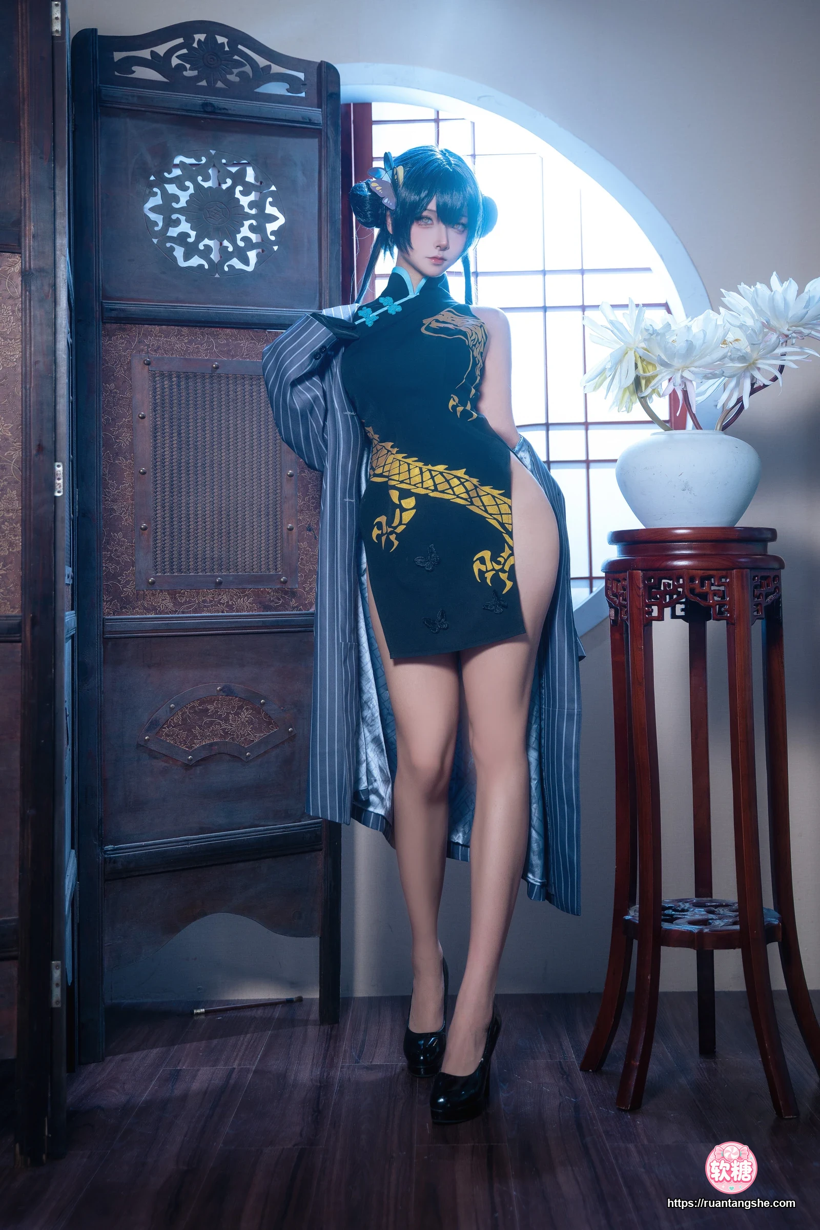 Seya-狮砸 Seya-狮砸 NO.047 - 蔚蓝档案 妃咲旗袍