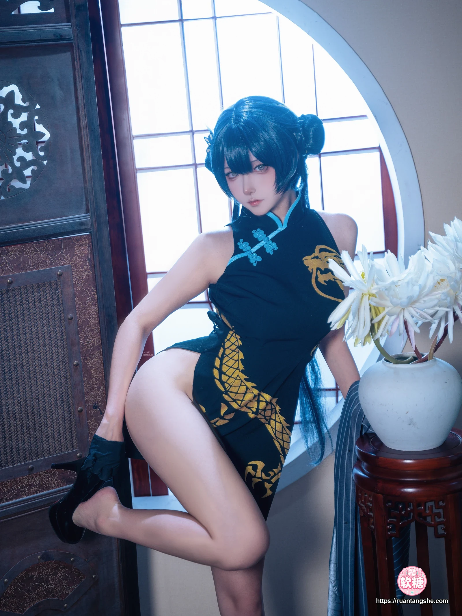 Seya-狮砸 Seya-狮砸 NO.047 - 蔚蓝档案 妃咲旗袍