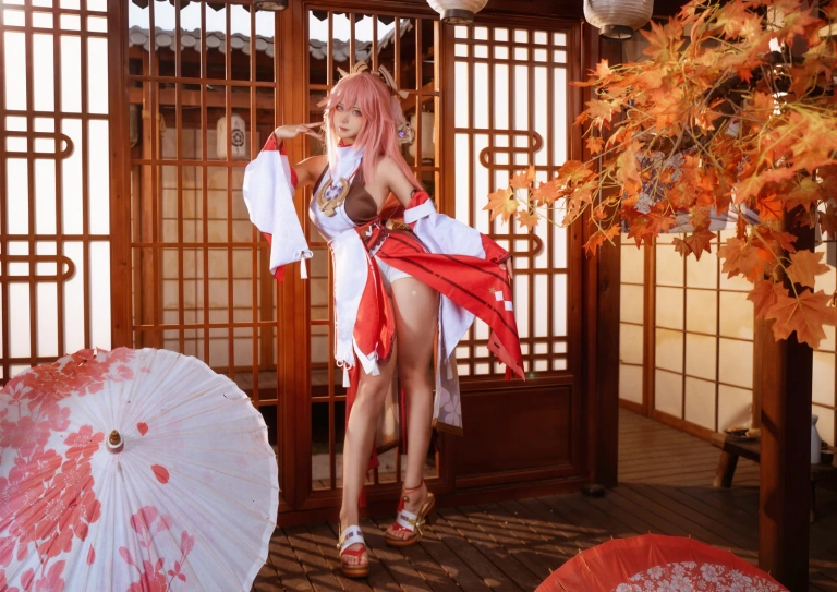 Seya-狮砸《原神 八重神子》写真图集 12P｜在线预览与图包下载