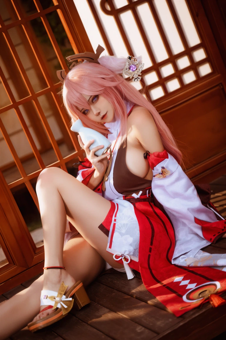 Seya-狮砸《原神 八重神子》写真图集 12P｜在线预览与图包下载