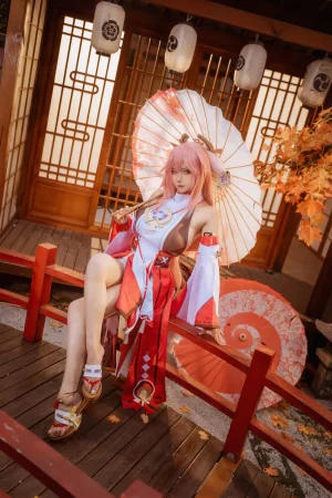 Seya-狮砸《原神 八重神子》写真图集 12P｜在线预览与图包下载
