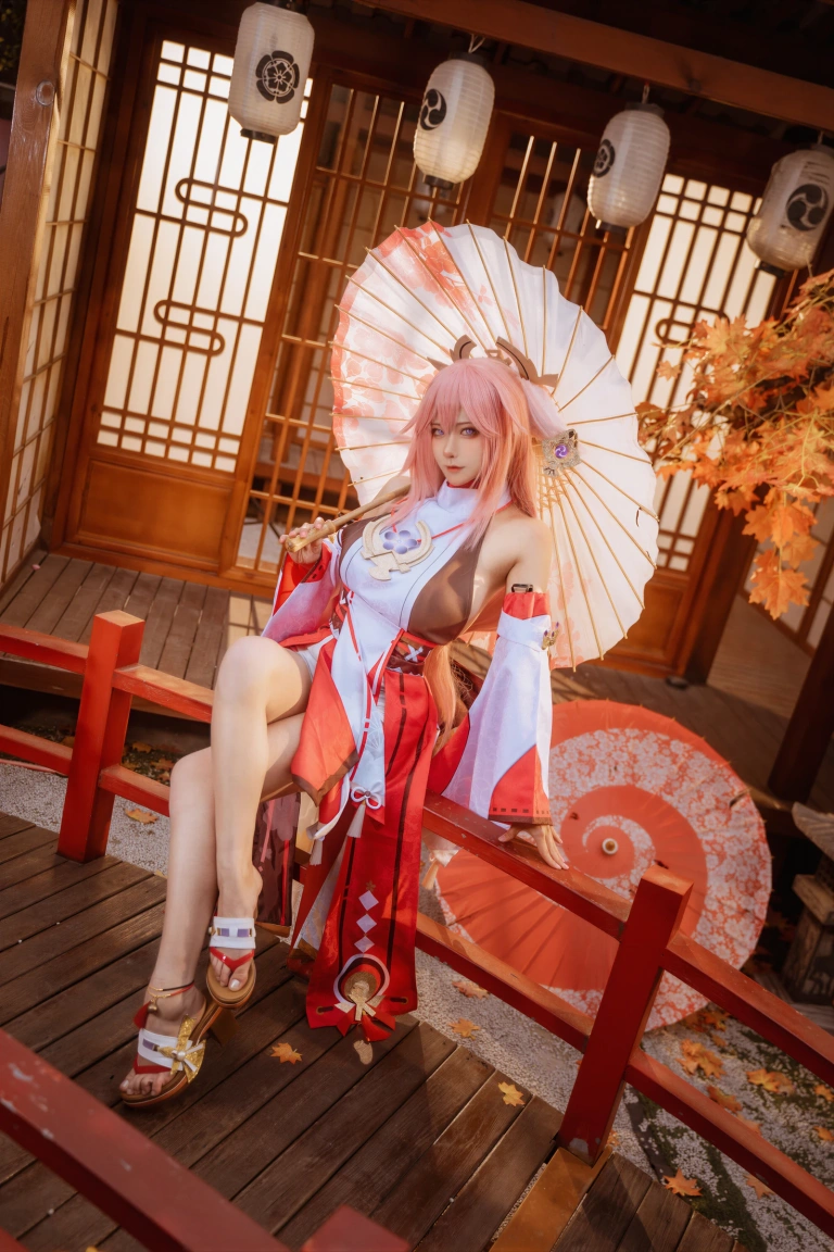Seya-狮砸《原神 八重神子》写真图集 12P｜在线预览与图包下载