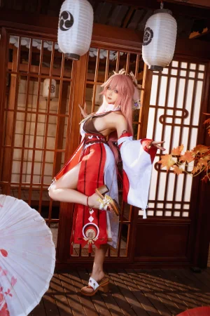 Seya-狮砸《原神 八重神子》写真图集 12P｜在线预览与图包下载