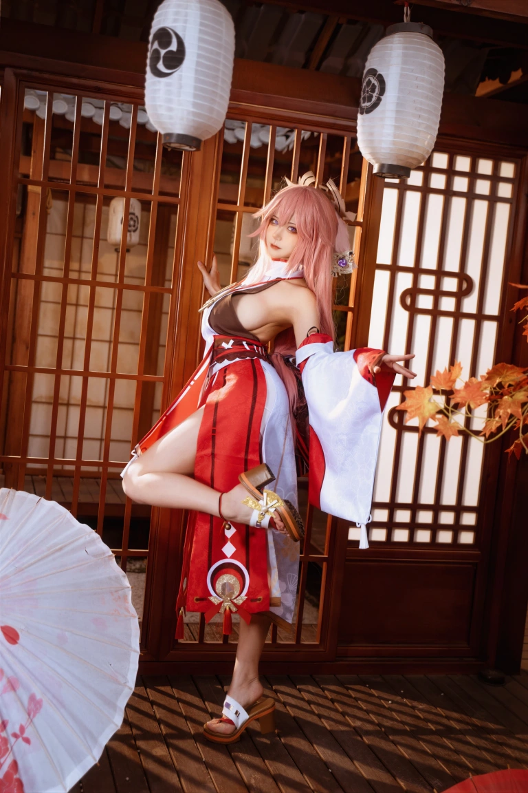Seya-狮砸《原神 八重神子》写真图集 12P｜在线预览与图包下载