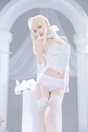Shika小鹿鹿《Saber花嫁》写真图集 22P｜在线预览与图包下载