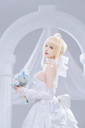 Shika小鹿鹿《Saber花嫁》写真图集 22P｜在线预览与图包下载