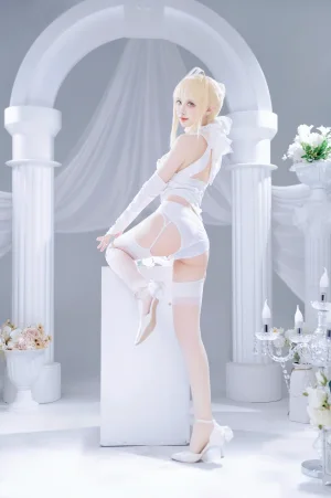 Shika小鹿鹿《Saber花嫁》写真图集 22P｜在线预览与图包下载
