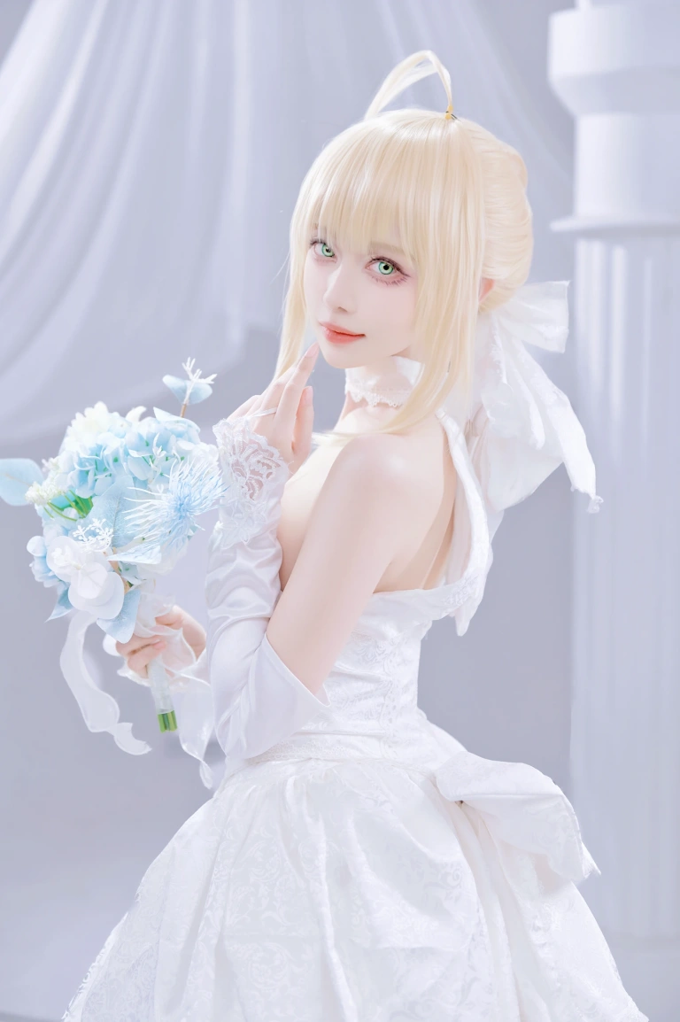 Shika小鹿鹿《Saber花嫁》写真图集 22P｜在线预览与图包下载