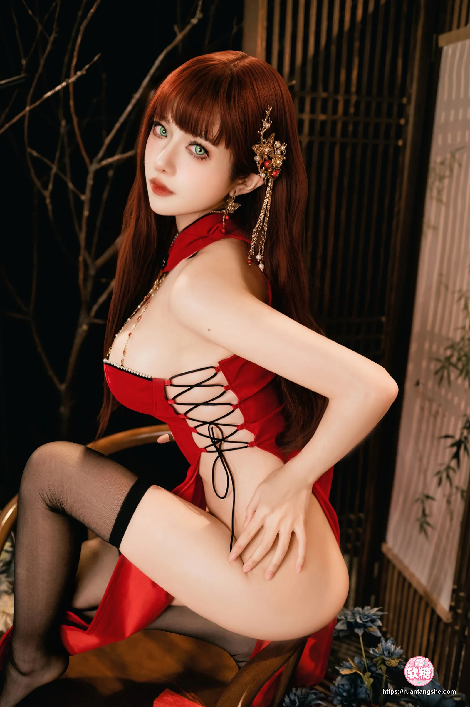 Shika小鹿鹿 Shika小鹿鹿 NO.125 - 新年红旗袍