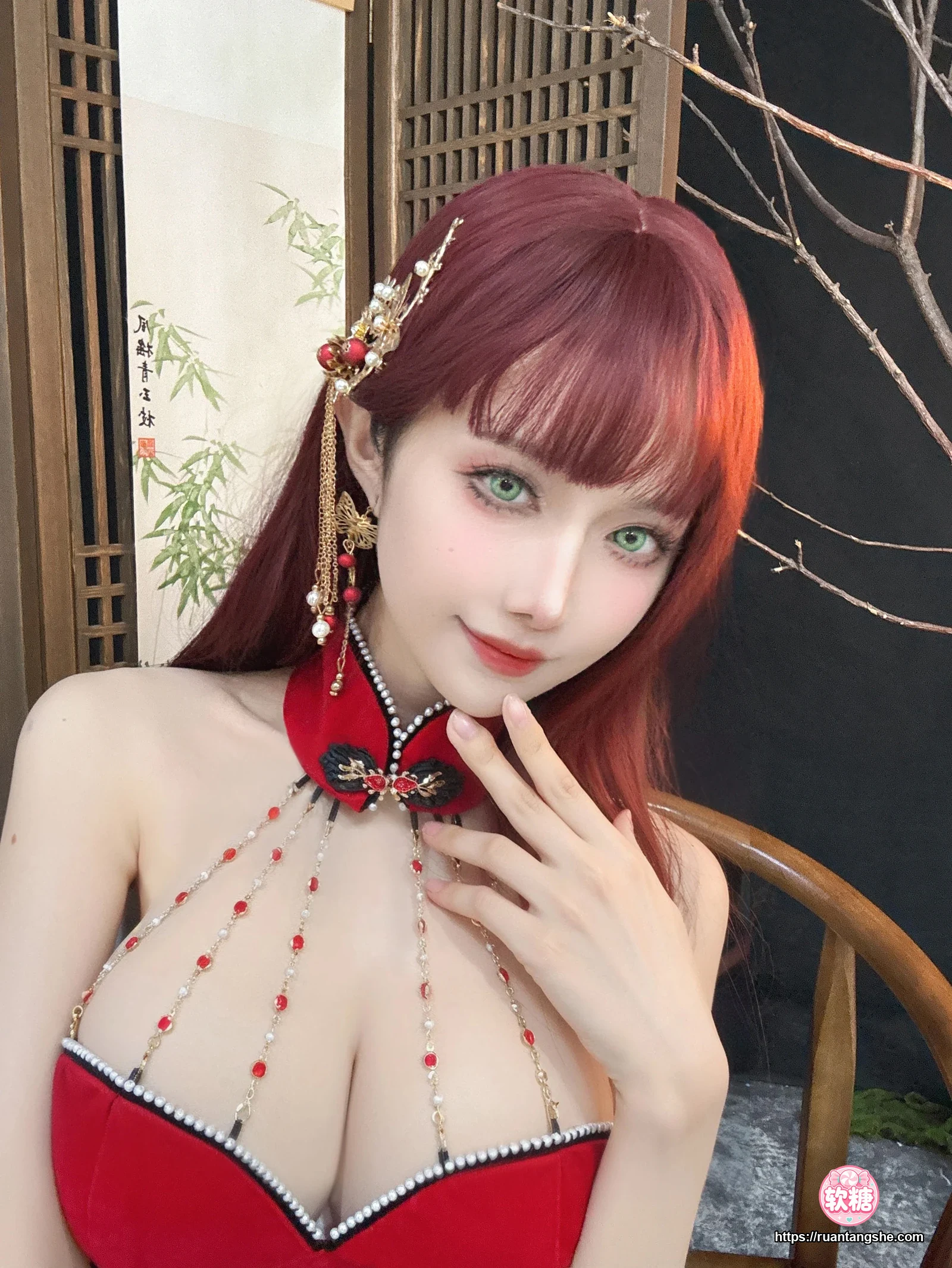 Shika小鹿鹿 Shika小鹿鹿 NO.125 - 新年红旗袍