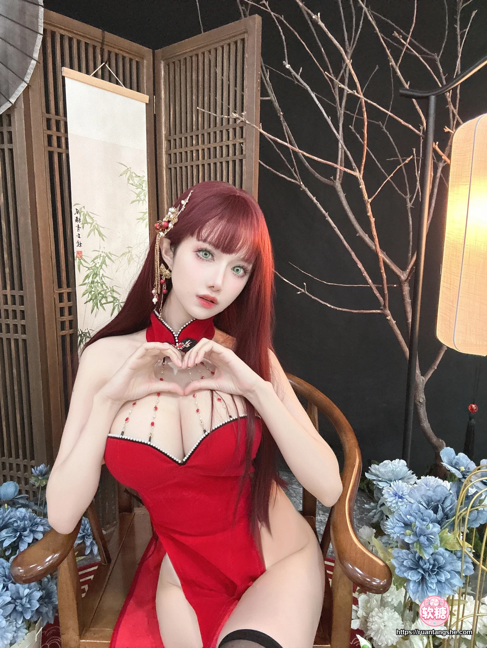 Shika小鹿鹿 Shika小鹿鹿 NO.125 - 新年红旗袍