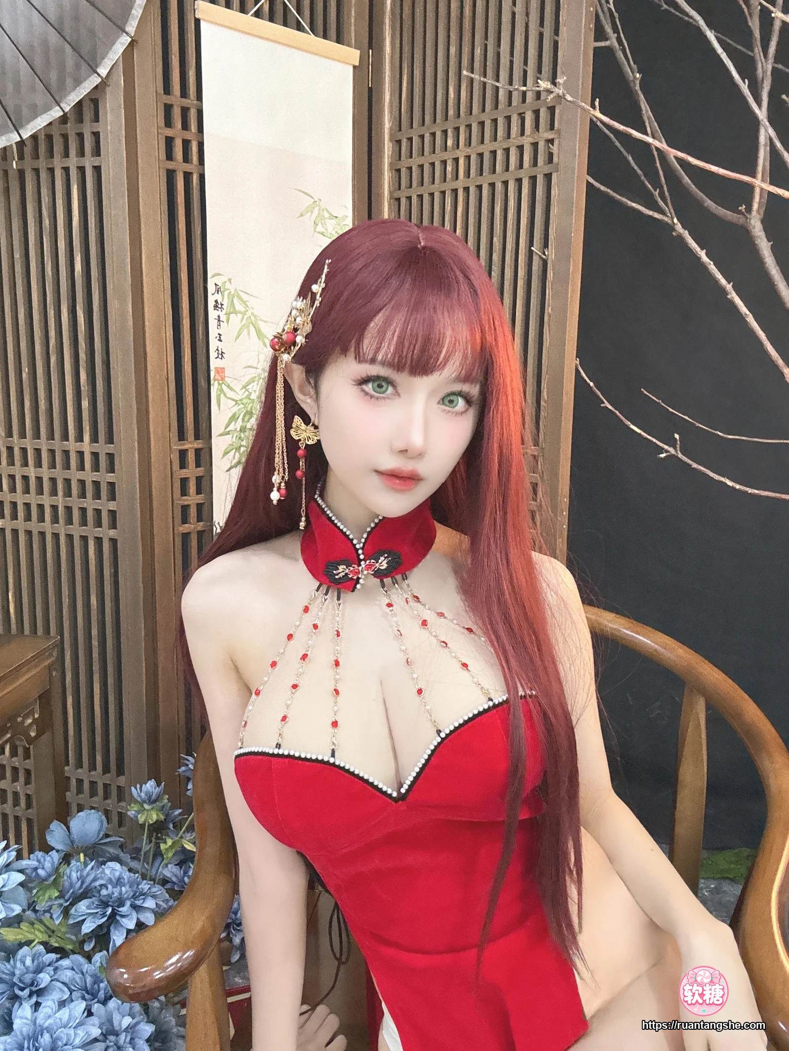 Shika小鹿鹿 Shika小鹿鹿 NO.125 - 新年红旗袍