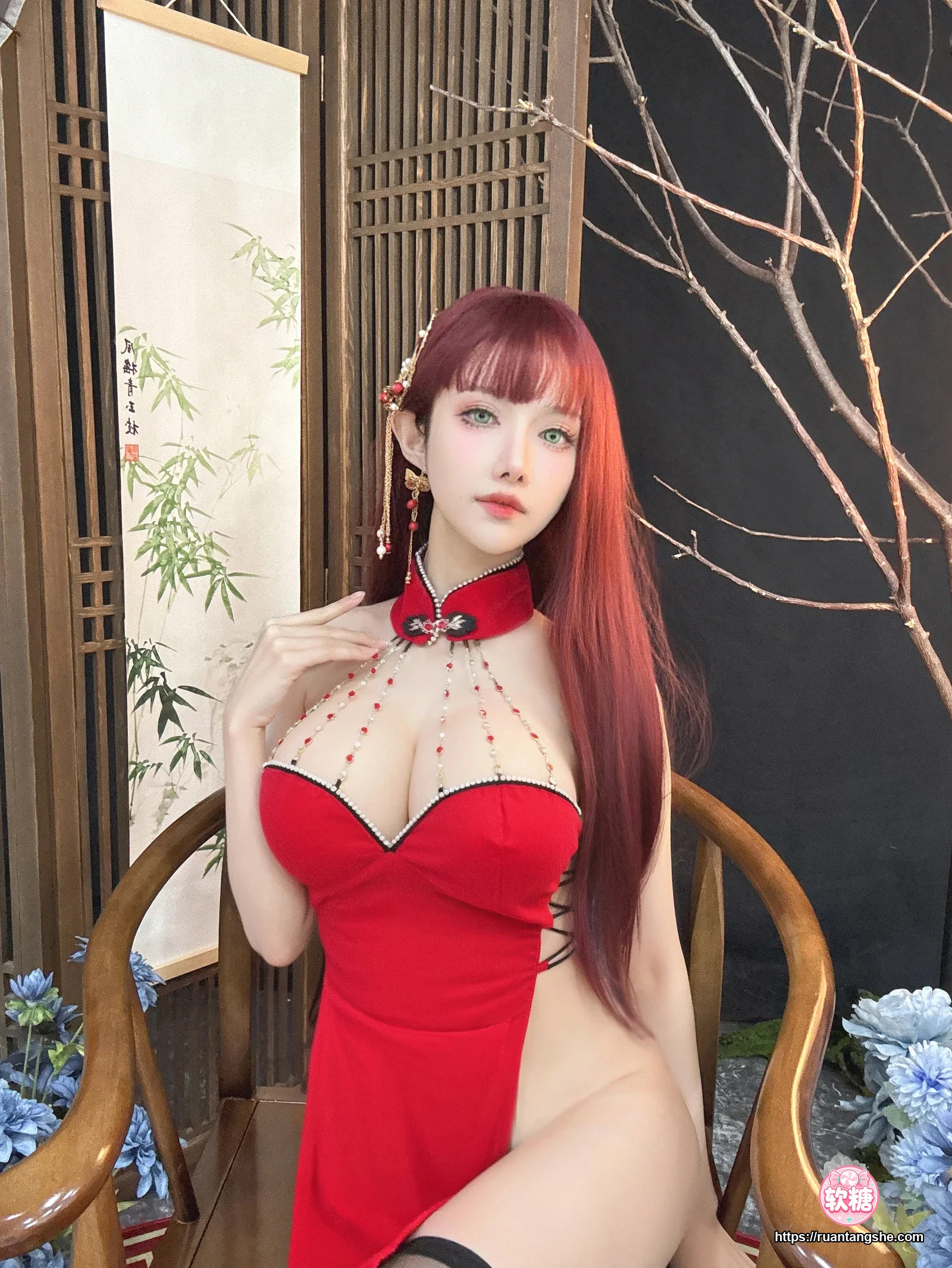Shika小鹿鹿 Shika小鹿鹿 NO.125 - 新年红旗袍
